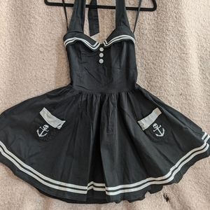 He'll Bunny Vixen Sailor Halter Dress